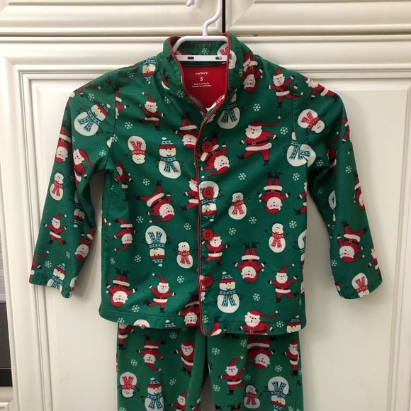 Carter’s 2 pc. fleece Christmas theme pajamas - Picture 2 of 10